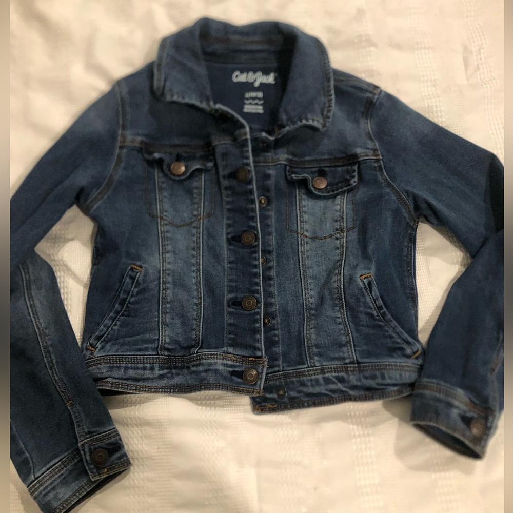 Cat & Jack Stretch Denim Jacket Kids Size| 10-12 Girls